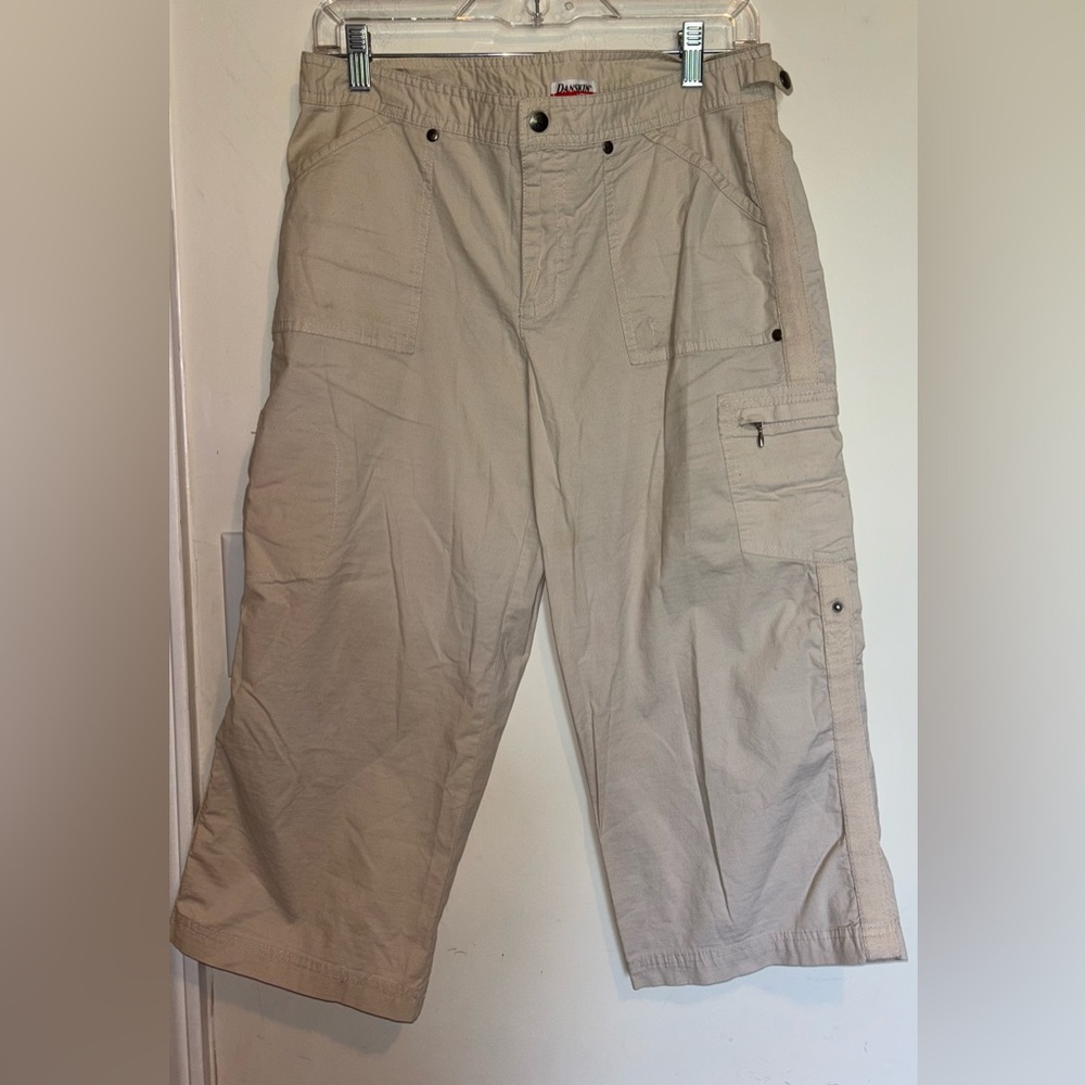 Danskin Tan Cargo Pants Relaxed Fit